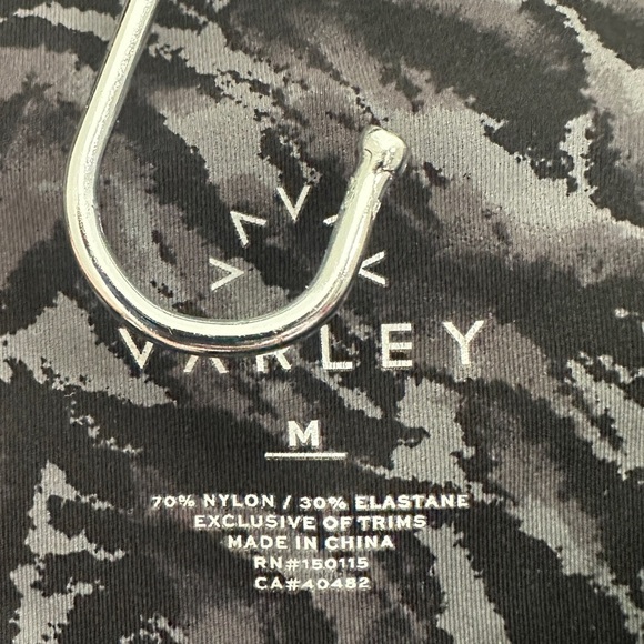 Varley Leggings Medium Black Grey Workout Athletic Running Activewear - Picture 3 of 3
